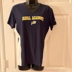 Under Armour Heat Gear Naval Academy Shirt, Sz Large